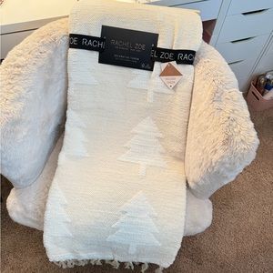 NEW Rachel Zoe Christmas Tree Throw Blanket